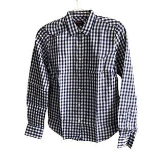 UNTUCKit Belleza Shirt size 2 in Blue White Gingham